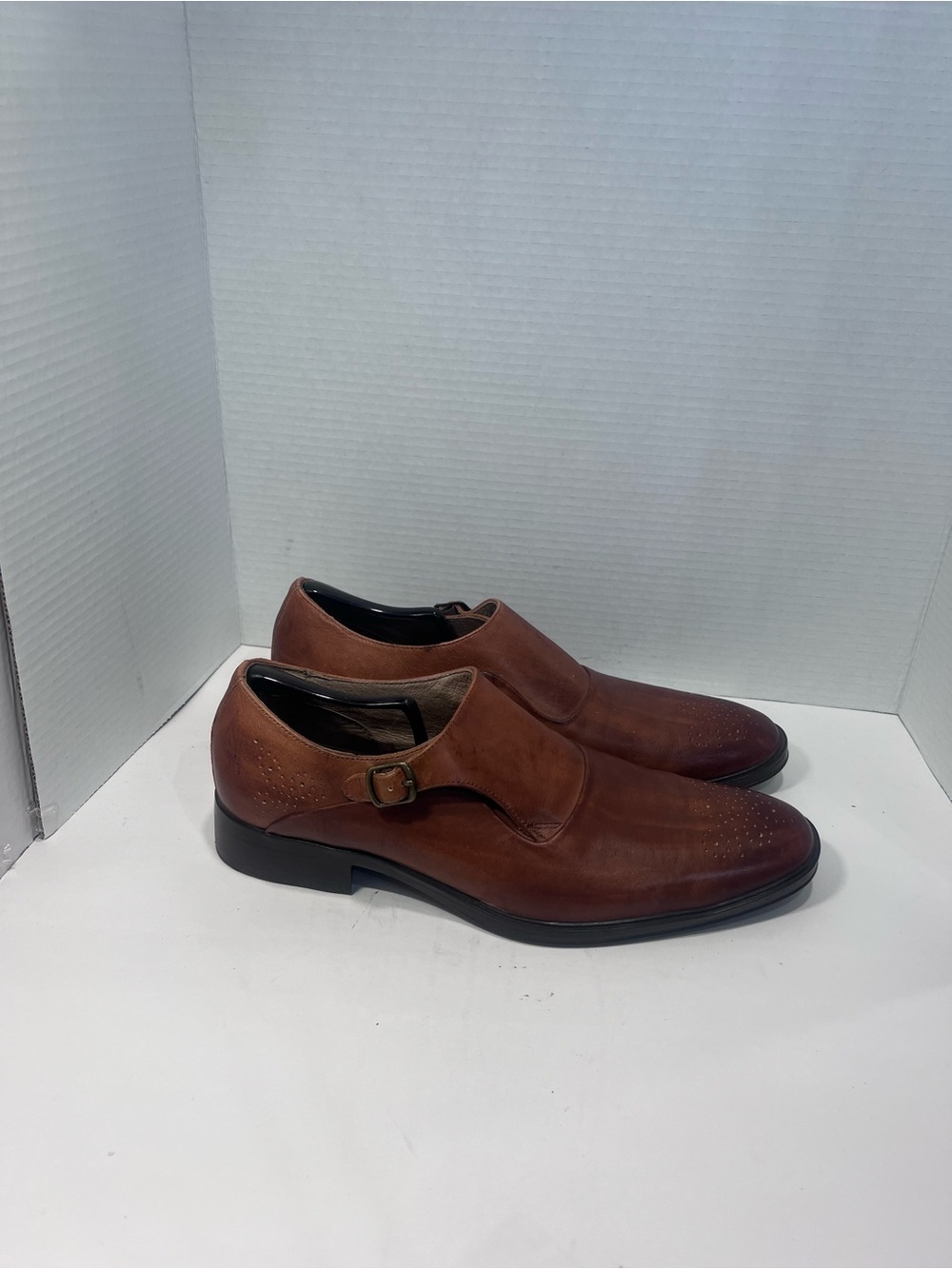 Mark Nason Brown Leather Single Monk Strap Derbys